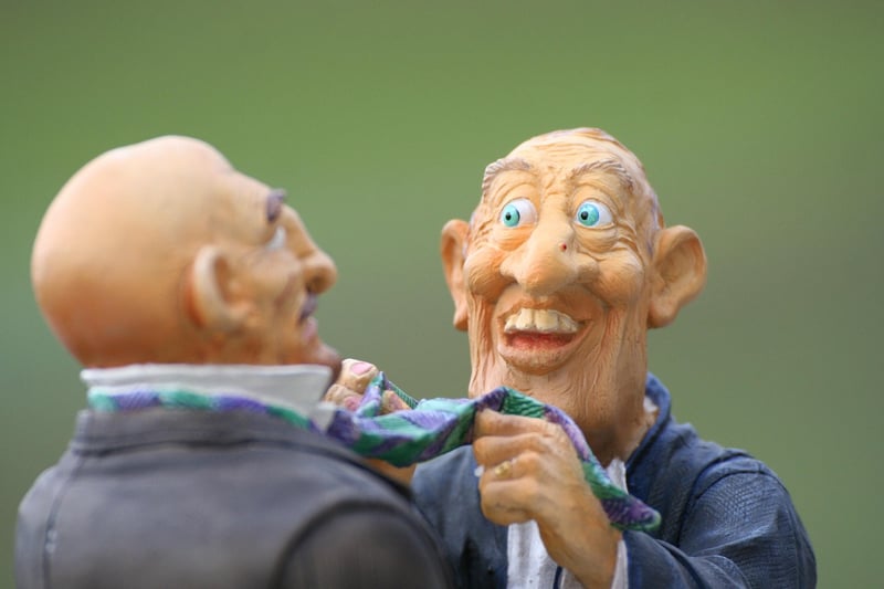 Two people arguing